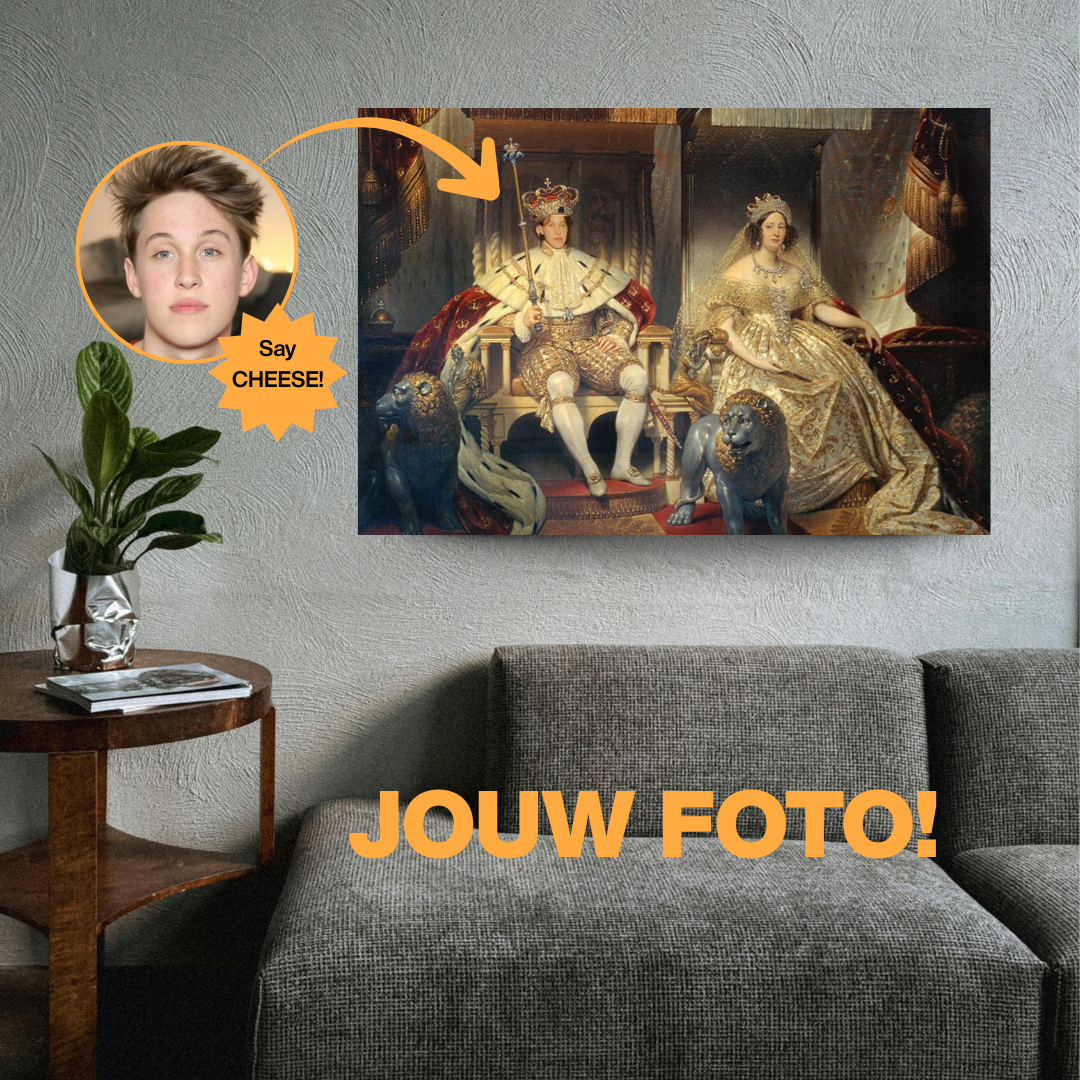 Christian VIII und Caroline Amalie - Custom Canvas