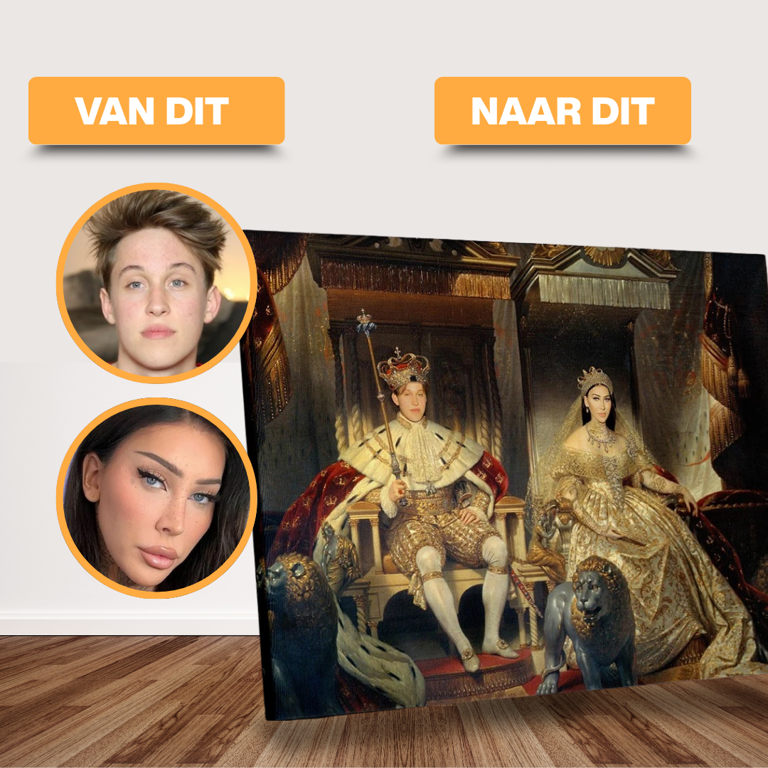 Christian VIII und Caroline Amalie - Custom Canvas