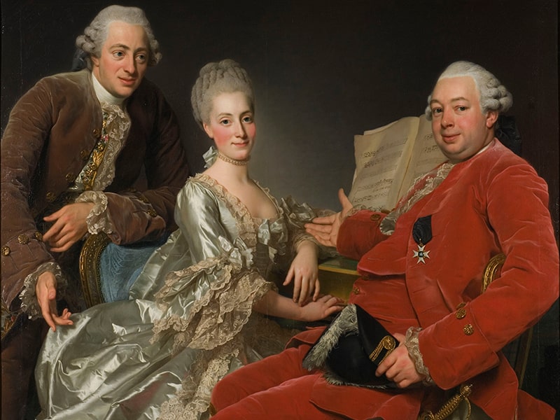 Gruppenporträt von Alexander Roslin - Custom Poster