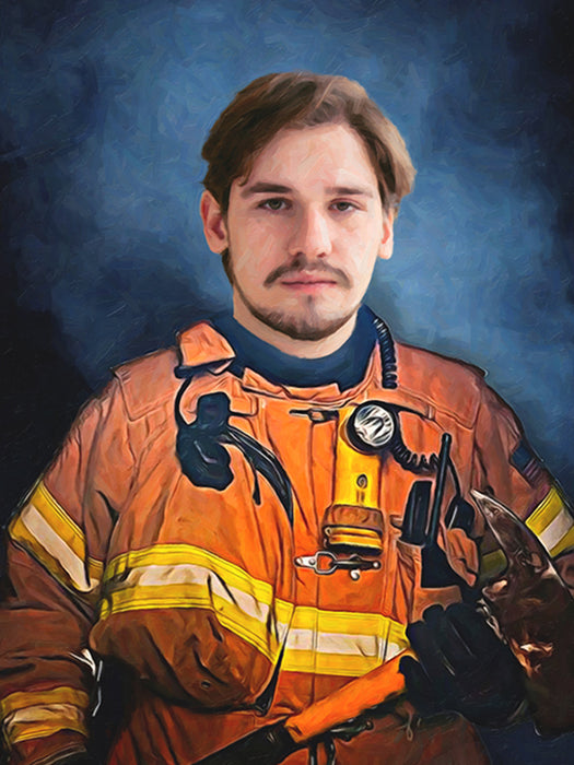 Die Feuerwehr - benutzerdefinierte Leinwand