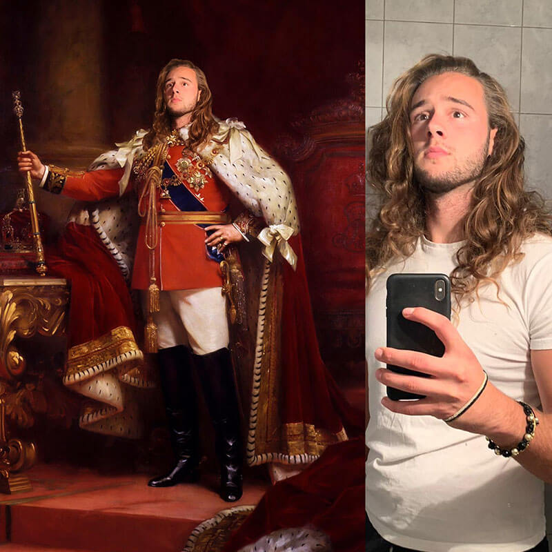 König Edward VII - Custom Canvas