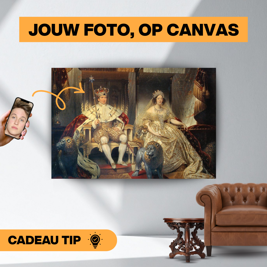 Christian VIII und Caroline Amalie - Custom Canvas