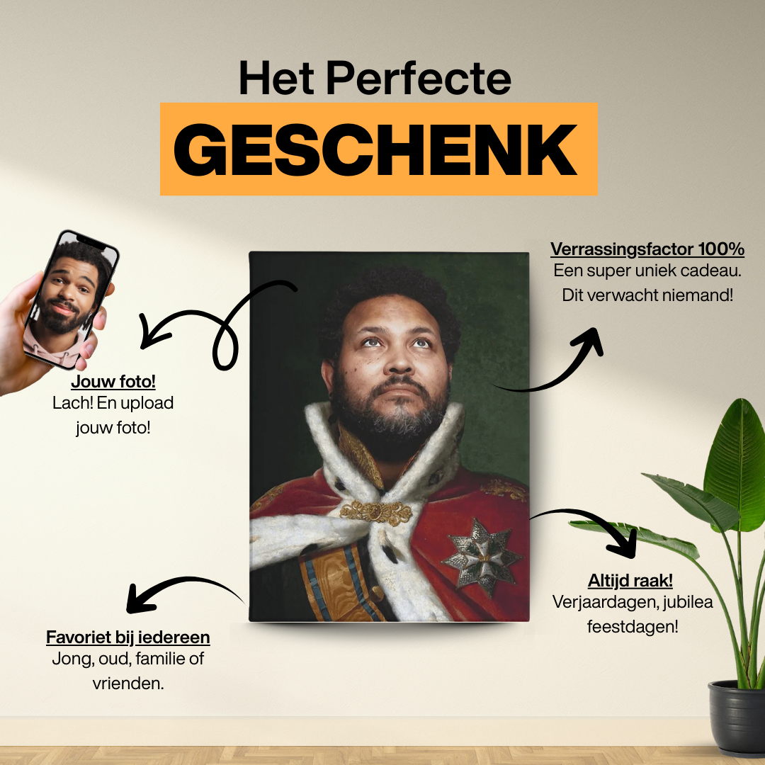 King Willem I - Custom Canvas