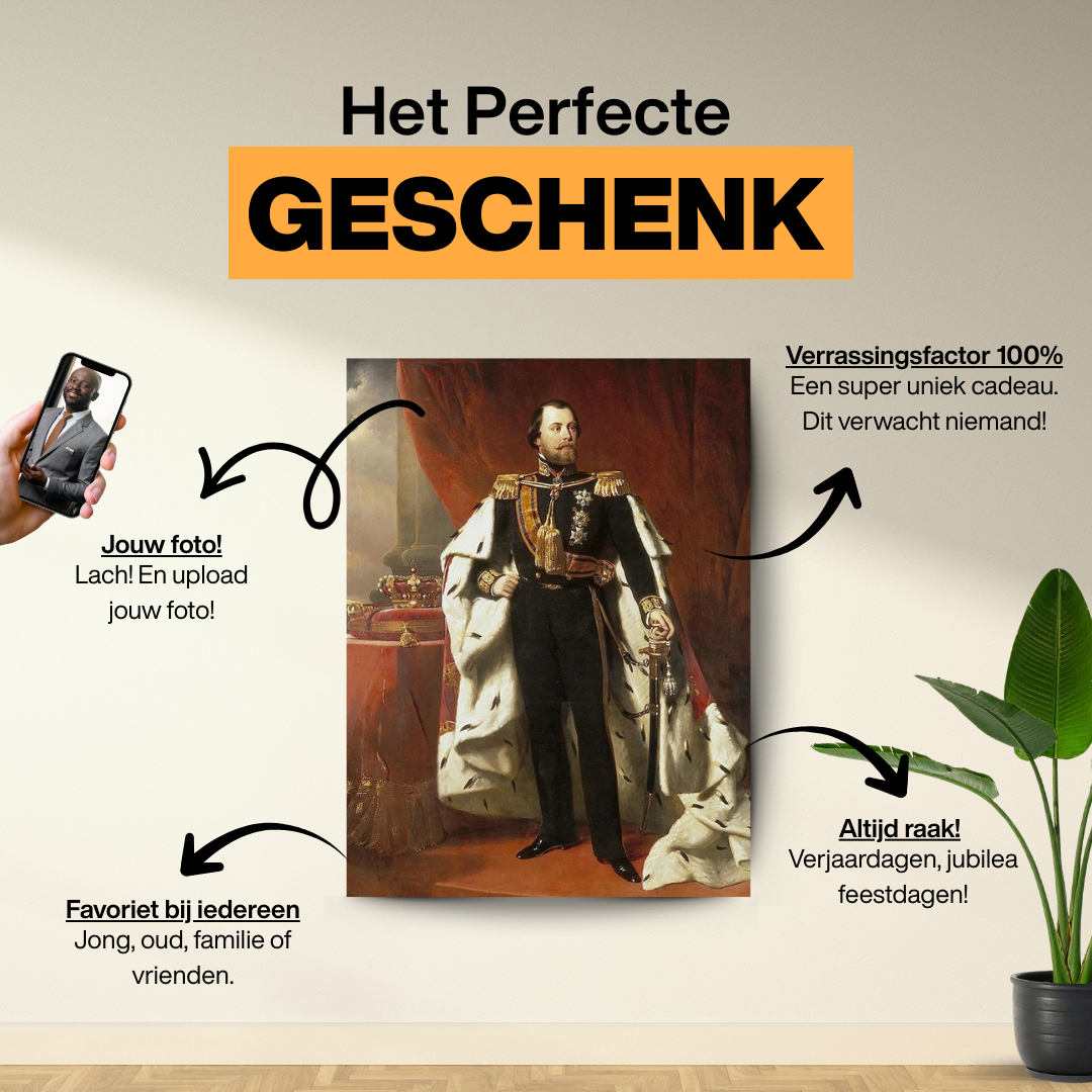 King Willem III - Custom Canvas