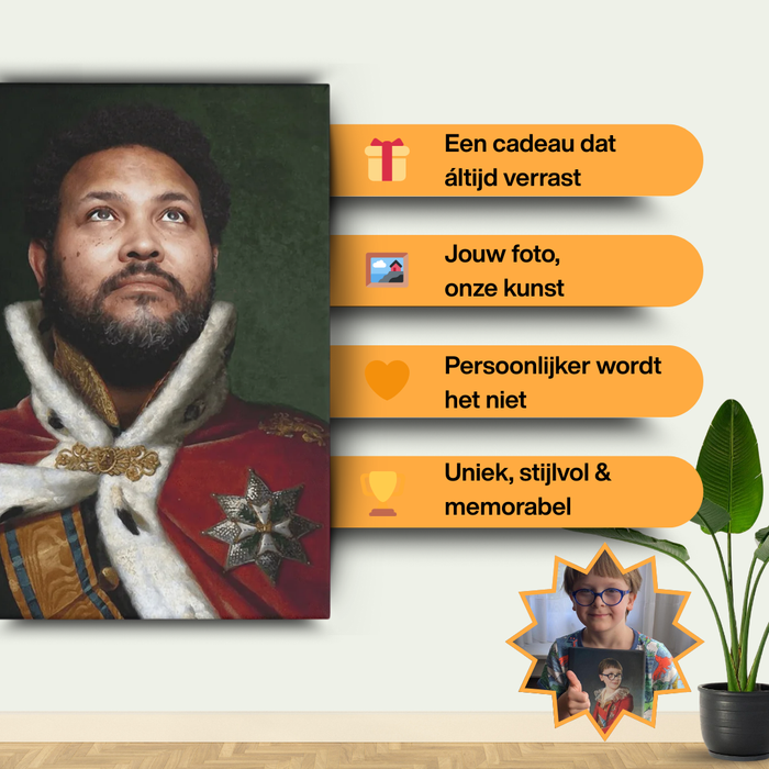 King Willem I - Custom Canvas