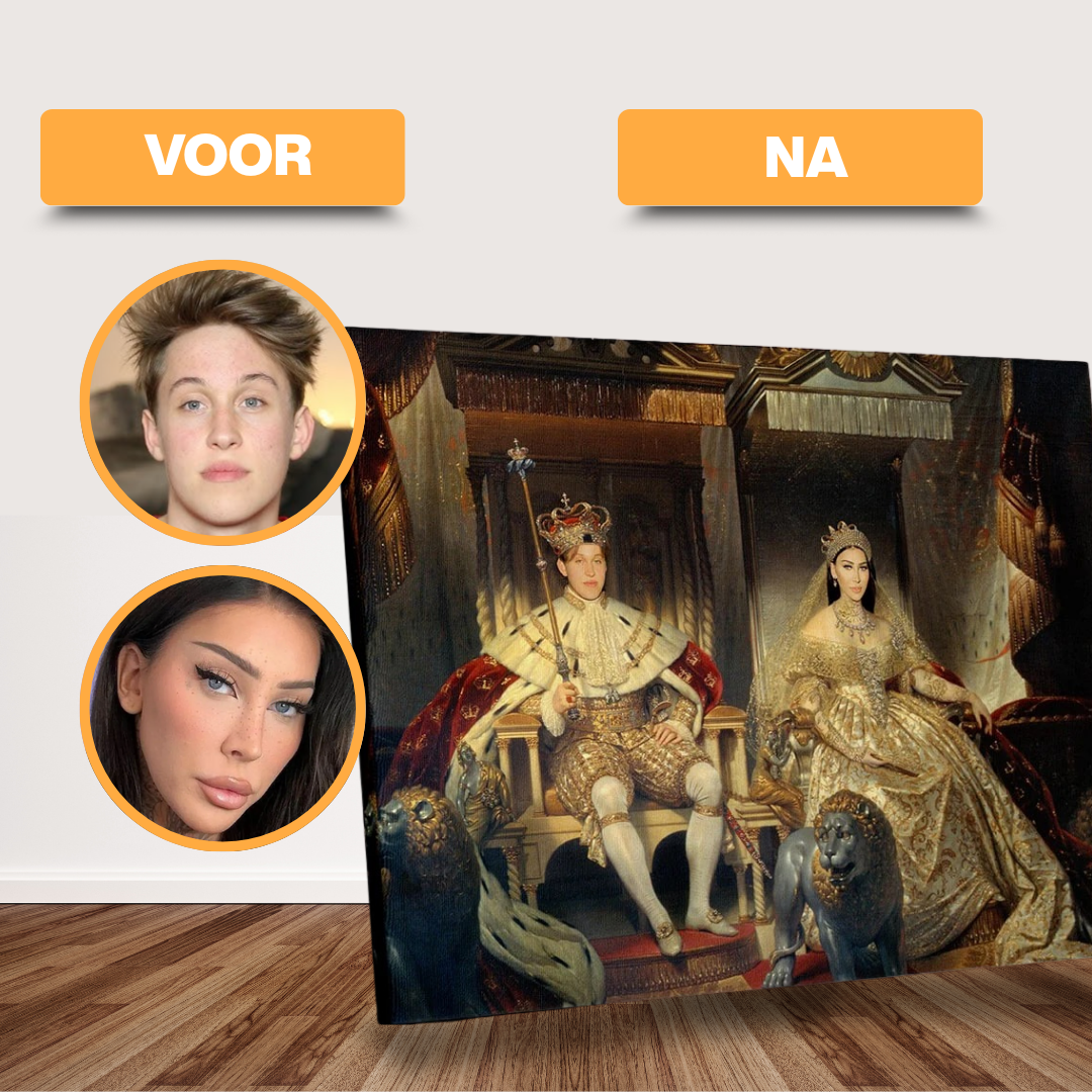 Christian VIII und Caroline Amalie - Custom Canvas