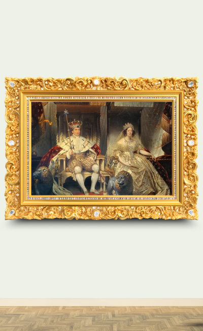 Christian VIII und Caroline Amalie - Custom Canvas