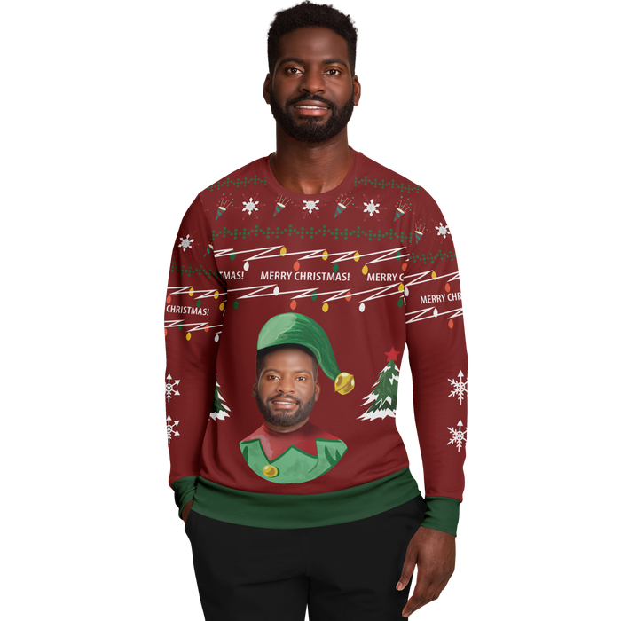 Hässlicher Weihnachtspullover elf (roter Mann)