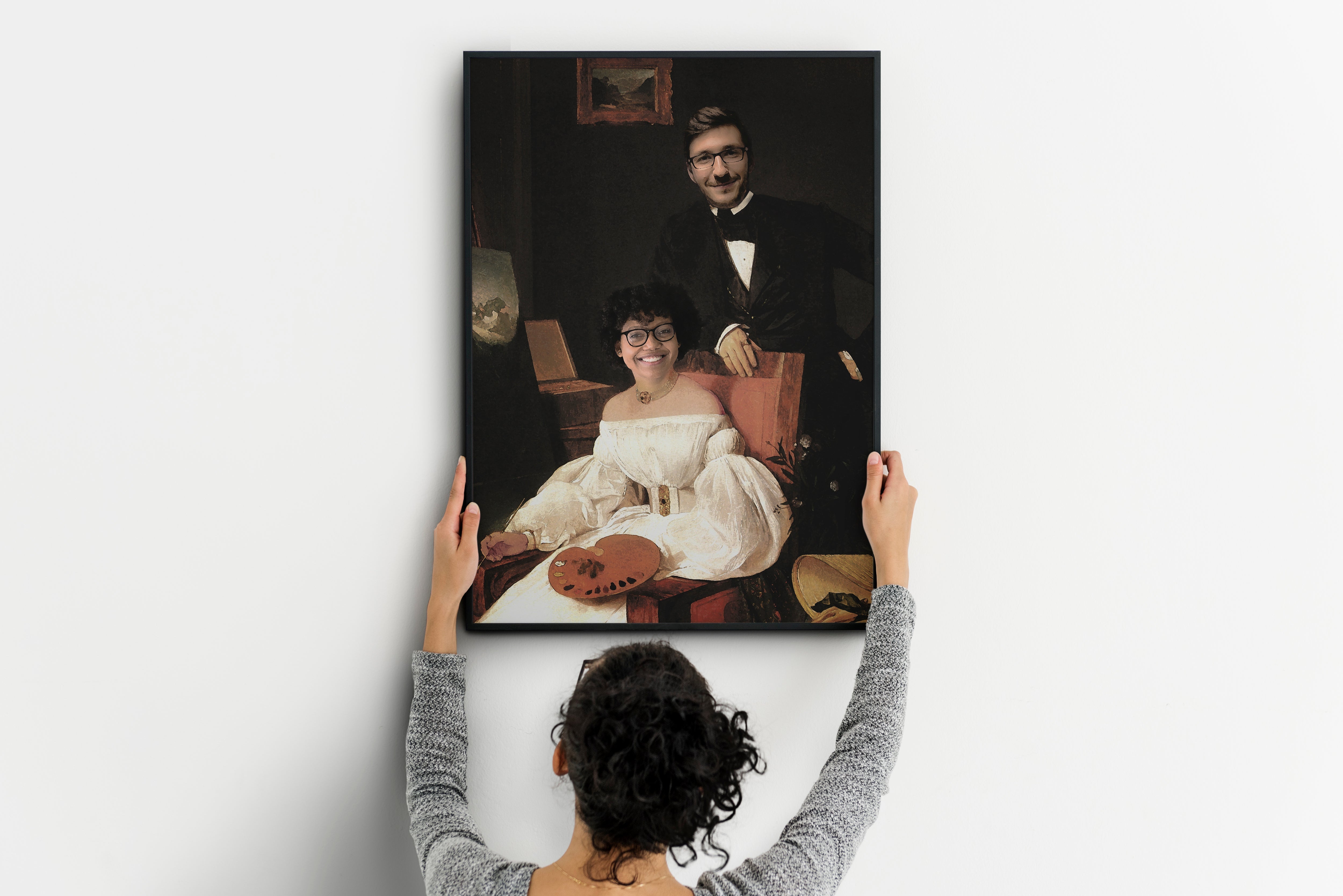 Doppel-Porträt von Franz Eybl - Custom Poster