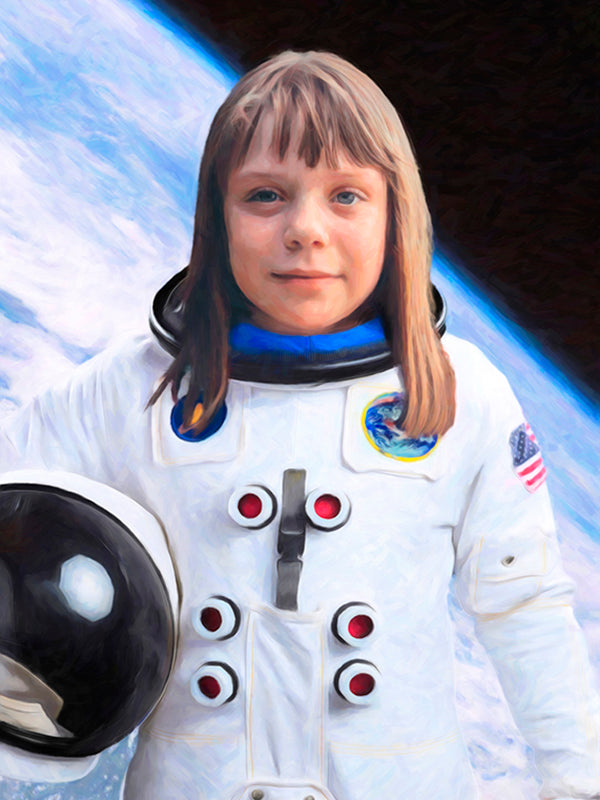 Der astronaut - benutzerdefinierte leinwand