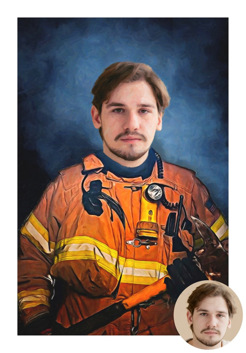 Die Feuerwehr - benutzerdefinierte Leinwand