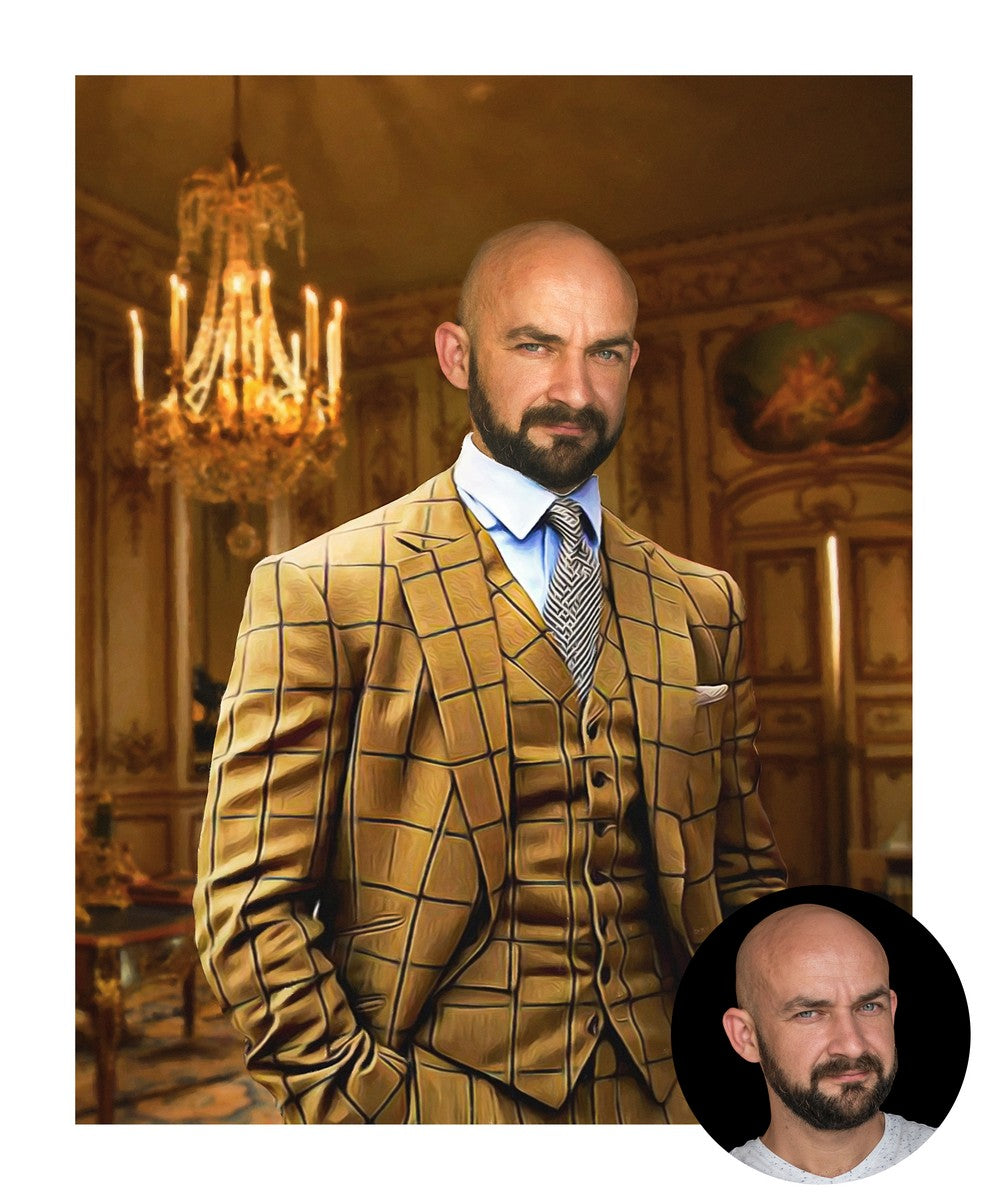 Der Anzug - benutzerdefinierte Leinwand