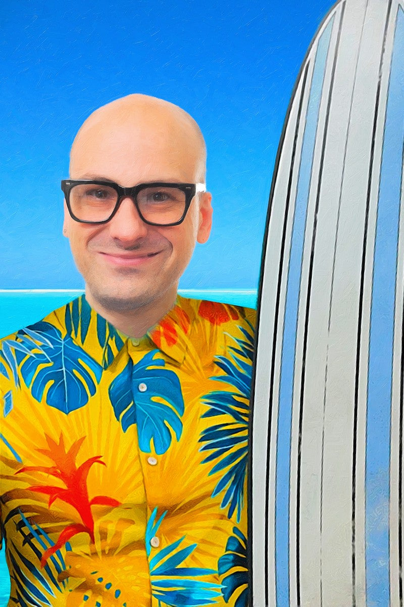 Surfer - Benutzerdefiniertes Kissen