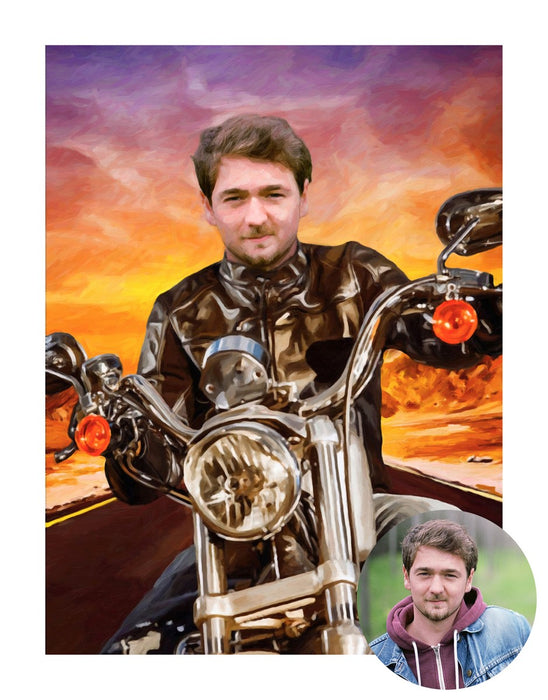 De biker - benutzerdefinierte tasse