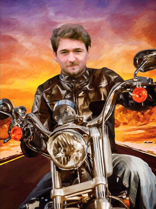 De biker - benutzerdefinierte tasse