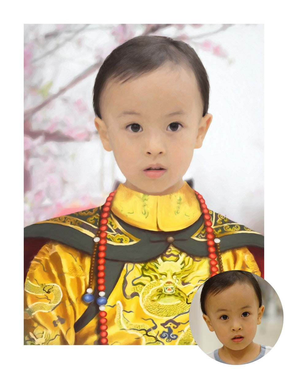 Der orientalische Kaiser - benutzerdefinierte Leinwand